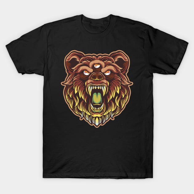 THIRD EYE BEAR Tee by Bear & Seal T-Shirt by Bear and Seal